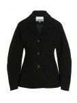자켓 F7079 099 Black 30 머스트잇(MUSTIT) - 여성 Striped single breast 블레이저 자켓 F7079 099 Black  30