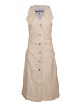 [해외배송] GANNI 여성 드레스 F7062 279 LIGHT SEERSUCKER STRIPE /44 - 리본즈(REEBONZ)