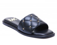 [해외배송] MICHAEL MICHAEL KORS 여성 HAYWORTH SLIDE 샌들 40S2HAFP1L 001 Black /46 - 리본즈(REEBONZ)