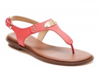 [해외배송] MICHAEL MICHAEL KORS 여성 MK PLATE THONG 샌들 40U2MKFA1L 649 Coral orange /46 - 리본즈(REEBONZ)