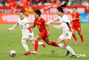 KFA | 대한축구협회 여자대표팀, 중국과 비겨 파리올림픽 본선행 좌절