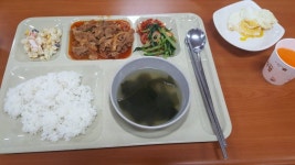 교우회관...학식..