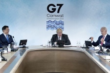 Moon joins G-7 summit, vows financial support for global... Moon joins G-7 summit, vows financial support for global vaccine supply 