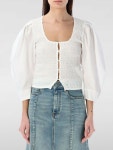[해외배송] GANNI 여성 탑 F8856 151 화이트 /6 - 리본즈(REEBONZ)