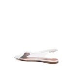 ALAIA(알라이아) 알라이아 여성 화이트 슬링백 플랫 AA3E047CK150 010 | 신세계V [ALAIA]알라이아 여성 화이트 슬링백 플랫... 