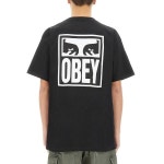 OBEY-오베이 남성 블랙 EYES ICON 2 반팔 티셔츠 165262142_BLACK... SSF Shop 오베이 남성 블랙 EYES ICON 2 반팔 티셔츠 165262142_BLACK 