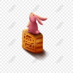 Mooncake에 옥 토끼 서 PNG 일러스트 무료 다운로드 - Lovepik Mooncake에 옥 토끼 서