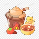 만화 손으로 그린 축제 태양 용어 Laba 죽 음식 요소 난로 옆에서... 손으로 그린 축제 태양 용어 Laba 죽 음식 요소 난로 옆에서 차를 요리