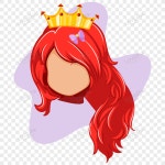 공주 머리 PNG 일러스트 및 벡터 이미지 | 무료 다운로드 - Lovepik