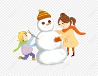 눈사람을 만들다 PNG 일러스트 및 벡터 이미지 | 무료 다운로드 - Lovepik