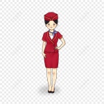 항공 여주인 PNG 일러스트 및 벡터 이미지 | 무료 다운로드 - Lovepik
