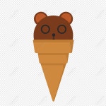곰 아이스크림 PNG 일러스트 무료 다운로드 - Lovepik 곰 아이스크림