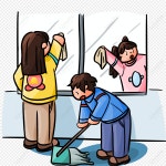 청소 장면 PNG 일러스트 및 벡터 이미지 | 무료 다운로드 - Lovepik