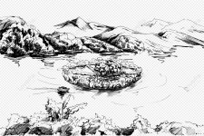 썬 문 레이크 PNG 일러스트 무료 다운로드 - Lovepik 썬 문 레이크