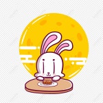 달 토끼 PNG 일러스트 무료 다운로드 - Lovepik 달 토끼