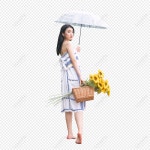 빗 속에서 처녀 PNG 일러스트 무료 다운로드 - Lovepik 빗 속에서 처녀