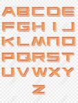 오리지널 상업용 오렌지 마이크로 스테레오 스타일 26 자 영문 PNG 일러스트 무료 다운로드 - Lovepik 오리지널 상업용 오렌지 마이크로... 