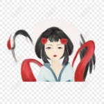 만화 화이트 크레인 의상 소녀 원래 요소 PNG 일러스트 무료 다운로드 - Lovepik 만화 화이트 크레인 의상 소녀 원래 요소