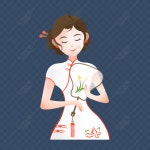 궁전 팬과 흰색 Cheongsam 입고 만화 여자 PNG 일러스트 무료 다운로드 - Lovepik 궁전 팬과 흰색 Cheongsam 입고 만화 여자