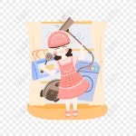 집안일을 청소 전문 주부 엄마 청소 만화 벡터 PNG 일러스트 무료 다운로드 - Lovepik 집안일을 청소 전문 주부 엄마 청소 만화 벡터