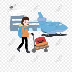 여행 공항 푸시 수하물 손으로 그린 그림 문자 PNG 일러스트 무료 다운로드 - Lovepik 여행 공항 푸시 수하물 손으로 그린 그림 문자