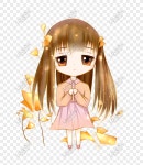  Anthropomorphic 스물 네 계절 소녀 문자 일러스트레이션