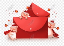 2019 Pig Year 빨간 봉투와 새끼 돼지 3 마리 PNG 일러스트 무료 다운로드 - Lovepik 2019 Pig Year 빨간 봉투와 새끼 돼지 3 마리
