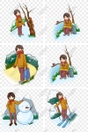 손으로 그린 겨울 여행 그림 Mockup PNG 일러스트 무료 다운로드 - Lovepik 손으로 그린 겨울 여행 그림 Mockup