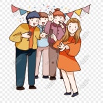 손으로 그린 만화 2019 친구 수집 PNG 일러스트 무료 다운로드 - Lovepik 손으로 그린 만화 2019 친구 수집