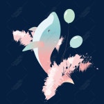 꿈꾸는 고래 PNG 일러스트 및 벡터 이미지 | 무료 다운로드 - Lovepik
