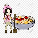  Laba 죽 옆에 서있는 아이