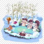  따뜻한 따뜻한 스파 동료들