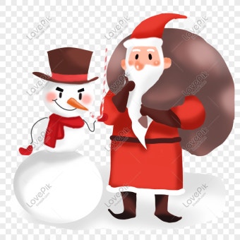 산타 클로스와 눈사람 그림 PNG 일러스트 무료 다운로드 - Lovepik 산타 클로스와 눈사람 그림