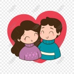 귀여운 사랑의 커플 무료 자료 PNG 일러스트 무료 다운로드 - Lovepik 귀여운 사랑의 커플 무료 자료