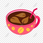 핑크 커피 에스 프레소 핸드 페인팅 PNG 일러스트 무료 다운로드 - Lovepik 핑크 커피 에스 프레소 핸드 페인팅