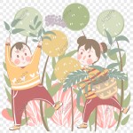  행복한 아이들이 점프