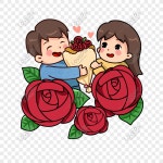 만화 손으로 그려진 장미 디자인 PNG 일러스트 무료 다운로드 - Lovepik 만화 손으로 그려진 장미 디자인