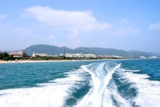  해변 도시 풍경