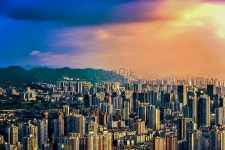  충칭 도시 풍경