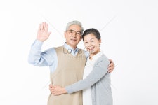  금슬이 좋은 노인 부부