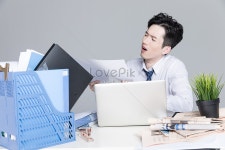  일이 바쁘다 압력 대대 남성