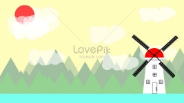 작은 신선한 바람개비 배경 사진 및 창의적인 일러스트 무료 다운로드 - Lovepik 작은 신선한 바람개비