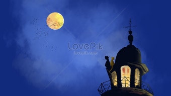 고요한 밤 일러스트 무료 다운로드 - Lovepik 고요한 밤