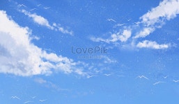 맑고 푸른 하늘 배경 일러스트 무료 다운로드 - Lovepik 맑고 푸른 하늘 배경