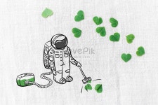 재미있는 클로버 일러스트 무료 다운로드 - Lovepik 재미있는 클로버