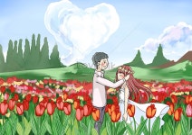 꽃밭에서 몇 일러스트 무료 다운로드 - Lovepik 꽃밭에서 몇