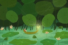 여름 산들 바람 Lotus 호수 투어 일러스트 무료 다운로드 - Lovepik 여름 산들 바람 Lotus 호수 투어