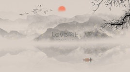중국어 풍경화 일러스트 무료 다운로드 - Lovepik 중국어 풍경화