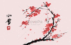 중국 스타일의 겨울 작은 눈 매화 그림 일러스트 무료 다운로드 - Lovepik 중국 스타일의 겨울 작은 눈 매화 그림