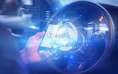 스마트 드라이빙 카 배경 사진 및 창의적인 일러스트 무료 다운로드 - Lovepik 스마트 드라이빙 카